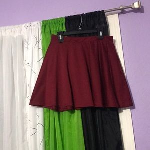 Wet seal maroon red skirt